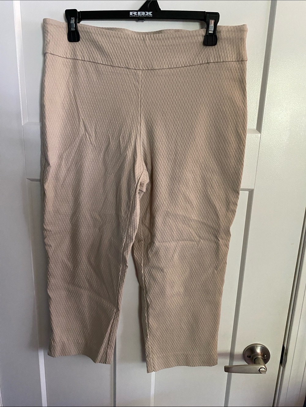 Counterparts Light Beige Textured Ankle Pants